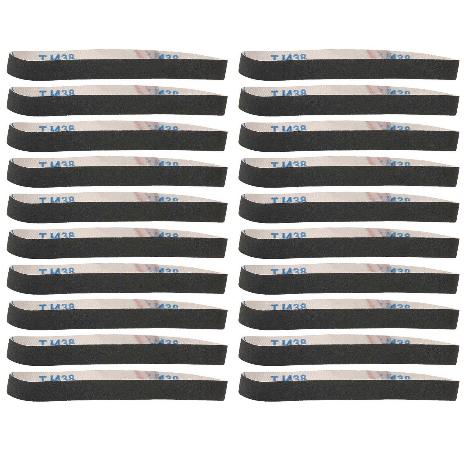 20Pcs Sanding Belt Abrasive Sandpaper Rolls Mental Grinding Polishing Burring To