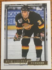 1992-93 Topps Gold Doug Lidster #403 Vancouver Canucks