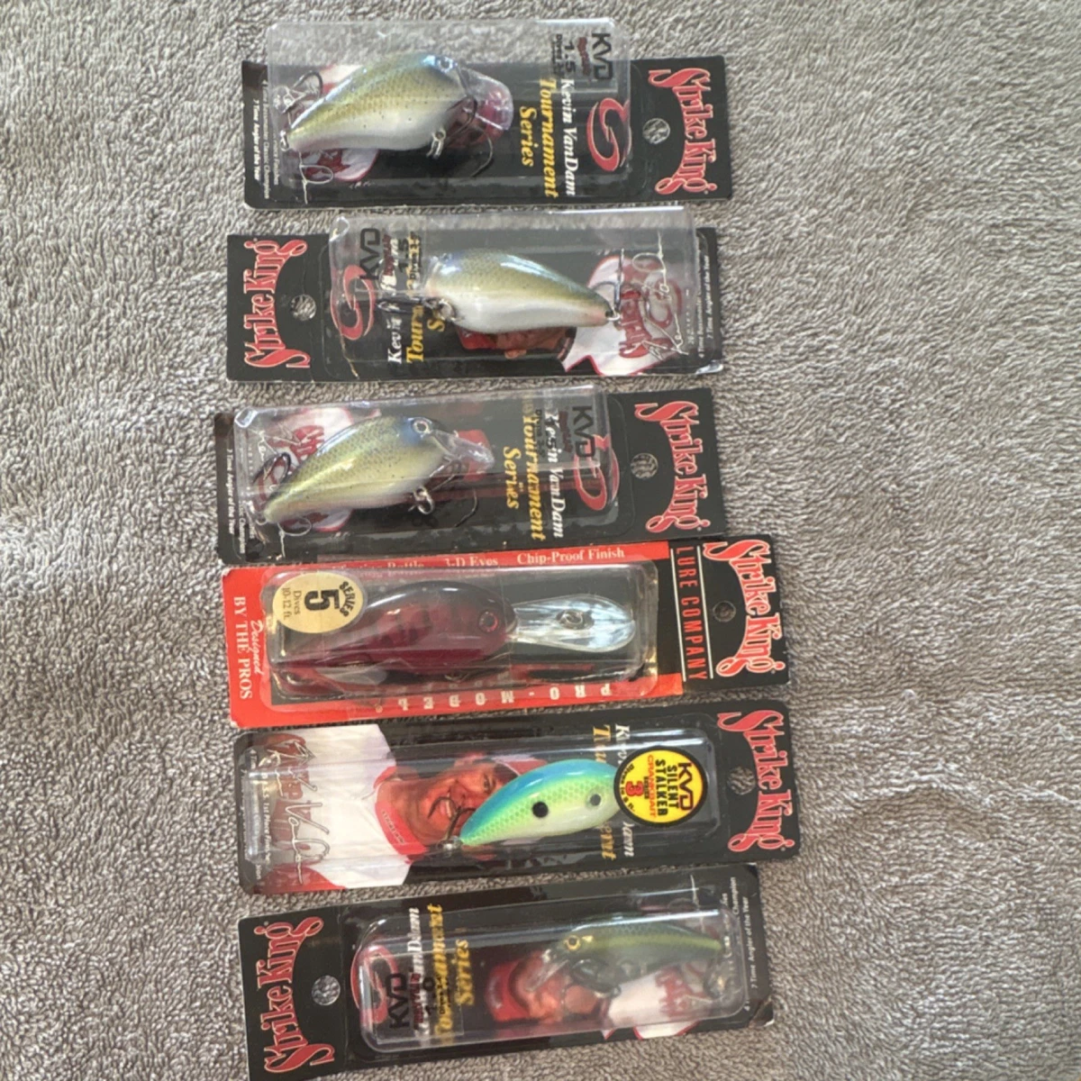 Strike King (lot De 6) Bitsy Minnow Squarebill Crankbaits - Pêche Achigan