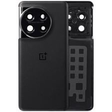 Back Cover Glass With Camera Lens Bracket For OnePlus 11 Titan Black 