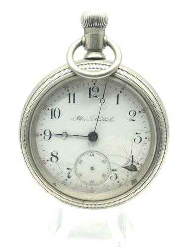 Antique Illinois 1901  Open Face  Pocket Watch Movement - 11 J-18 S Model 6