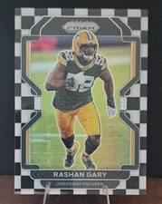 Panini 2021 Prizm Black & White Checker Rashan Gary Packers Football #141