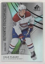 2019 Upper Deck SP Game Used Authentic Rookies Rainbow /298 Cale Fleury #134 7yx