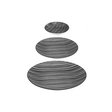Service de Table 18 Pièces "Bohemia Zèbre" 27cm Noir