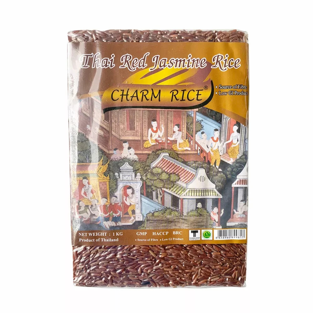 Charm Rice Thai Red Jasmine Rice - 1kg Bag