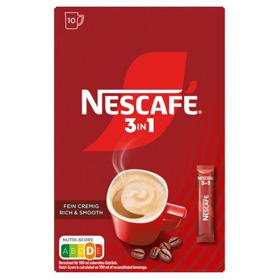 Nescafé 3in1 Classic Löskaffee Sticks  (1 x 10 x 15,5g)