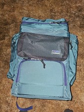 Vintage LL Bean Ice Cooler Chest Backpack Green Compartments NEW