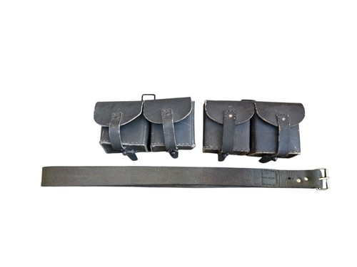 Original WW II Italian carcano  Ammo Pouch, Belt With Buckle