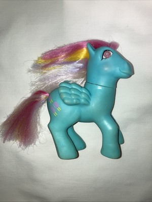 My Little Pony Pegasus Sweet Pop Twinkle Eyes G1 Popsicle Blue w/ Rainbow Hair