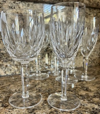 Lot of 7 Waterford Crystal KILDARE Claret Wine Glasses