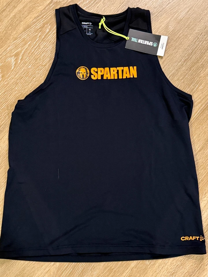 Nuevo con etiquetas Camiseta Spartan by CRAFT Hypervent Negra Para Hombre Talla Mediana Foto 3 de 4