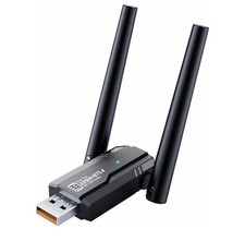 USB WiFi 6 Adapter  Bluetooth 5.4 900Mbps Dual Band 5G/2.4G, 5dBi Antenna fo...