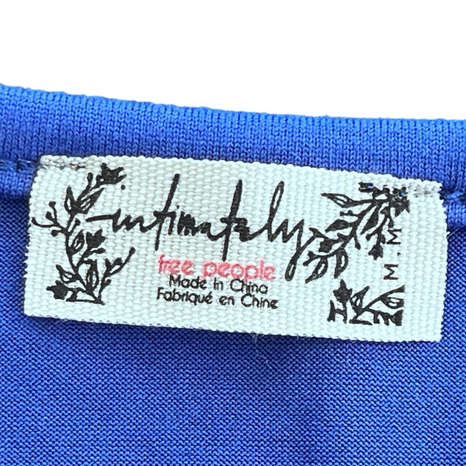 Intimately Free People Solid Daily Racerback Blue… - image 5