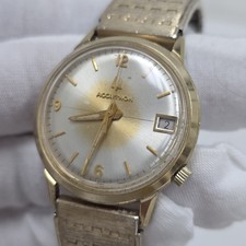 Working 1976 Bulova Accutron 218 Tuning Fork Mens Watch Gold Plated New Battery