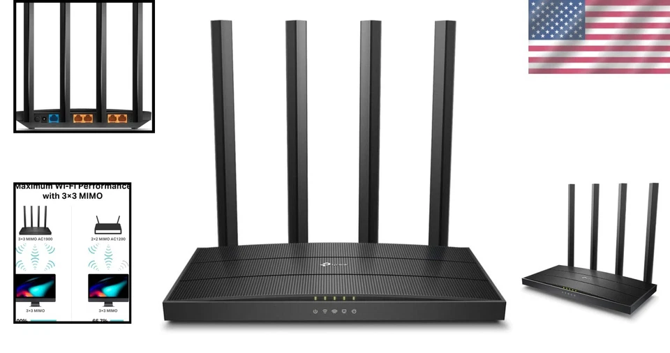 Dual Band Wi-Fi Router for Home 3x3 MU-MIMO - Image 2 of 4