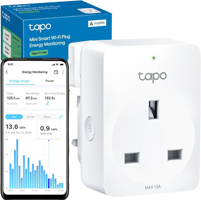 WiFi App Steuerung Smart Plug, Energieüberwachung & MATERIE kompatibel Alexa Stecker,