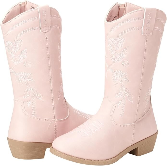 KENSIE GIRL Boots Girls' Western Cowboy Boots Pink (UK Child -12) Brand  new