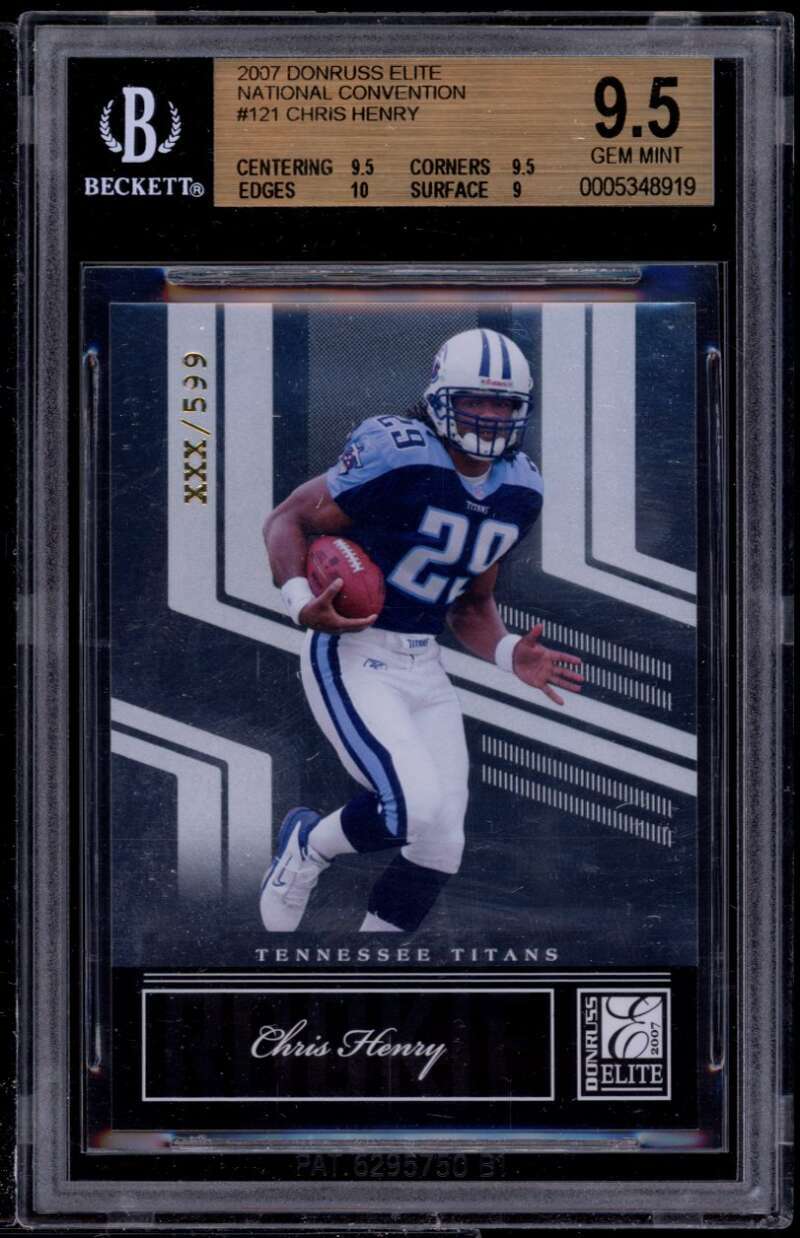 Chris Henry Donruss Elite #121 Aspirations