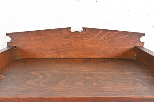 Stickley Brothers Style Antique Mission Oak Arts & Crafts Music or Bar Cabinet - Picture 8 of 11