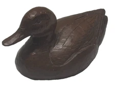 Red Mill Mfg Handcrafted Duck Figurine – Solid Sculpted Resin – USA – 5" Long