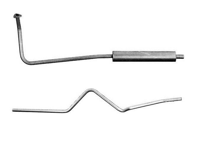 Marmitta completa di collettore e tubo scarico Fiat 500 C Belvedere Giardiniera