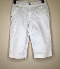 Limited Too Girl's Pants Capri Corduroy White Flap Pocket