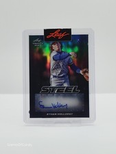 2023 Leaf Trinity ETHAN HOLLIDAY RC Rookie Auto Autograph 1/1 - STEEL Proof 🔥