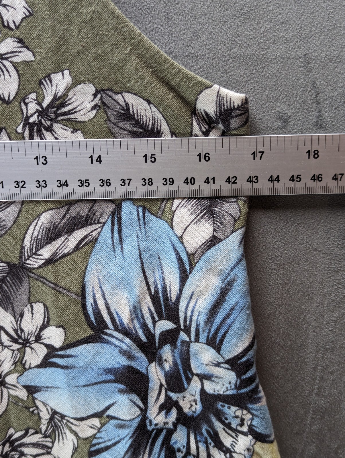Joe Browns Tunic Style Dress Size 8 Floral Green Linen Mix Lined Women’s image 6