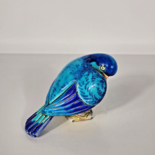 Authentique OISEAU DORMANT en émaux de LONGWY années 1930 - FERJAC - Oeil blanc