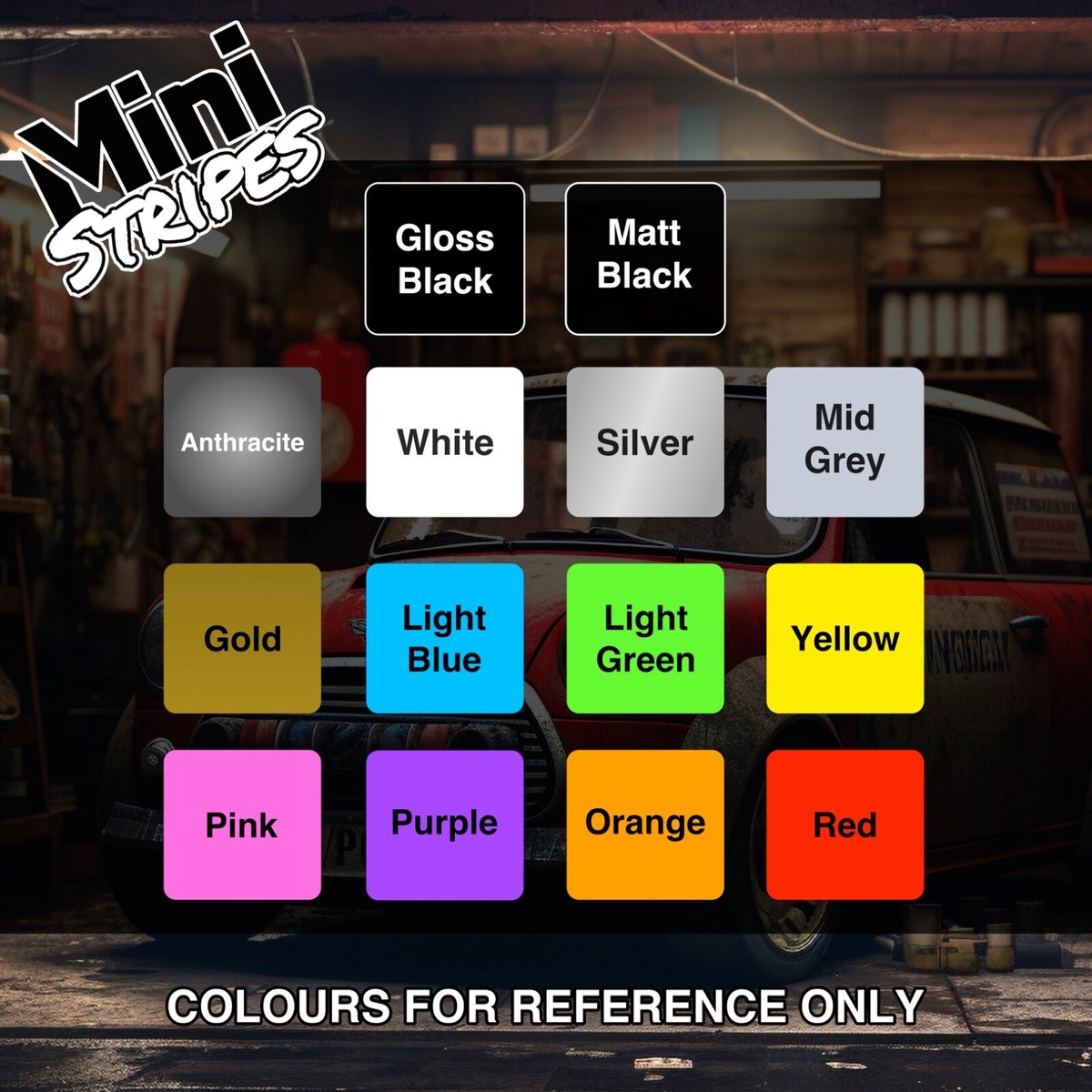 MINI COUNTRYMAN PACEMAN Union Jack BONNET STRIPES VINYL MINI COUNTRYMAN PACEMAN Union Jack BONNET STRIPES VINYL