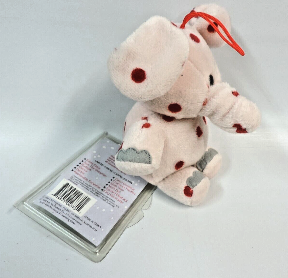 Rudolph Island Misfit Toys Spotted Elephant 7” Plush Ornament 1998 Tags ...