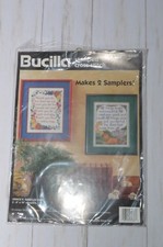 Bucilla Grace's Sampler Pair Stamped Cross Stitch  64387