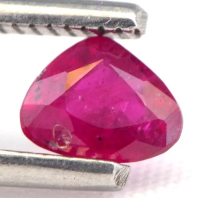 SHOLA Echt 0,61 Ct Natürlicher Unbehandelt Rot Rubin aus Mosambik, Ruby - Bild 1 von 2
