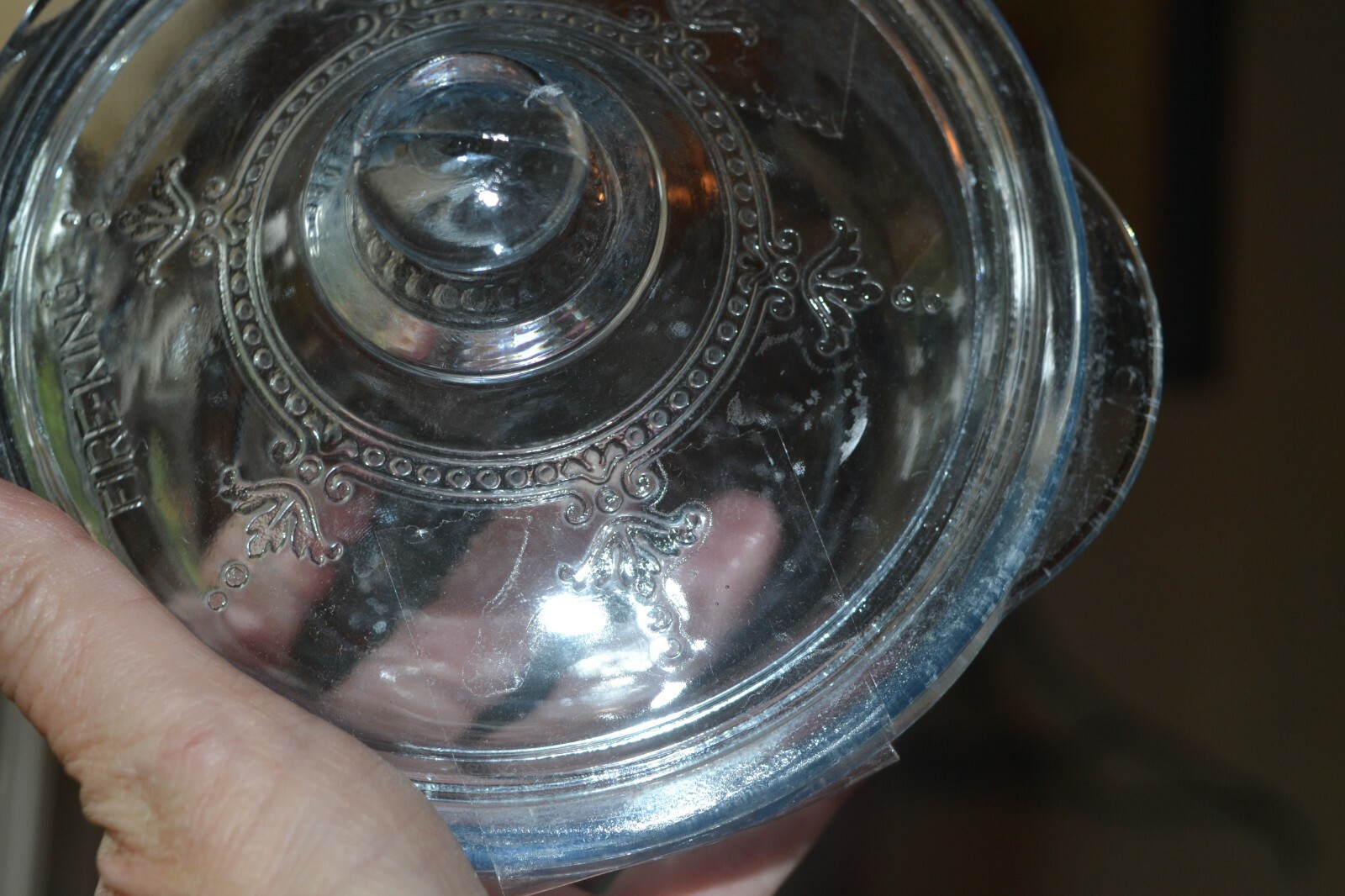 Vintage Blue Depression Glass Fire King Casserole Dish eBay