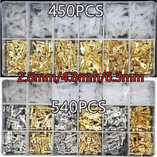 540X Assortment Male Female Spade Crimp Terminals Electrical Wire Connectors Kit