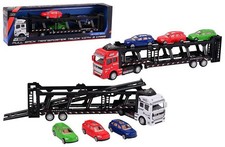 JohnToy Autotransporter LKW 1:50 - 3 Autos  - ca. 32 cm Die-Cast Metal