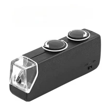 60X - 100X Zoom LED Lighted Mini Microscope for Jewelers Loupe Magnifying Glass