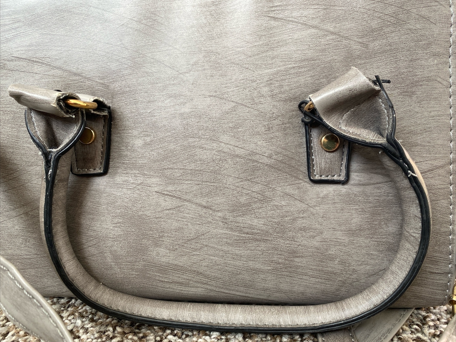 Gray Interchangeable Crossbody Handbag - image 4