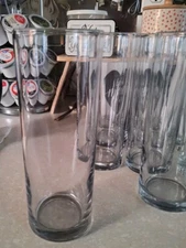 Home Bar High Ball Glasses Set 4 Tall 13 Oz Clear Rum Coke Collins Ice Tea Drink