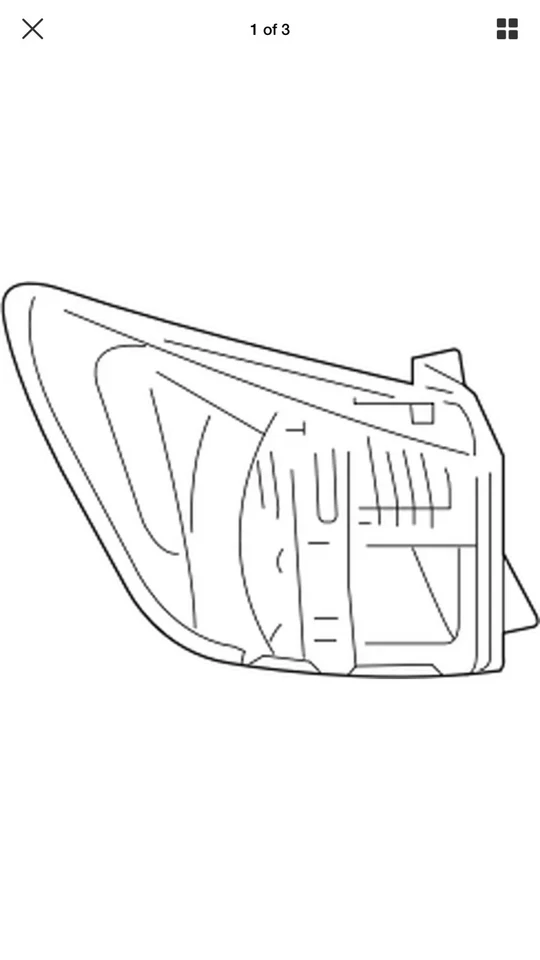 Lexus IS350 2006 81561-53171 luz trasera cuarto panel trasero izquierdo OEM 276 #92 Foto 4 de 4