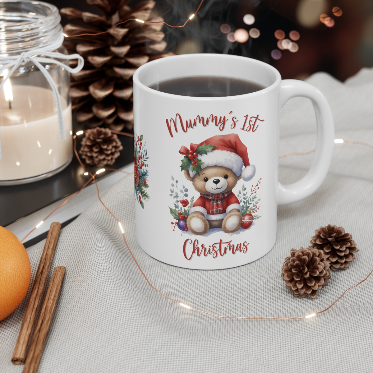 Mummy Daddy 1st Christmas Mug Gift Baby Shower New Parent