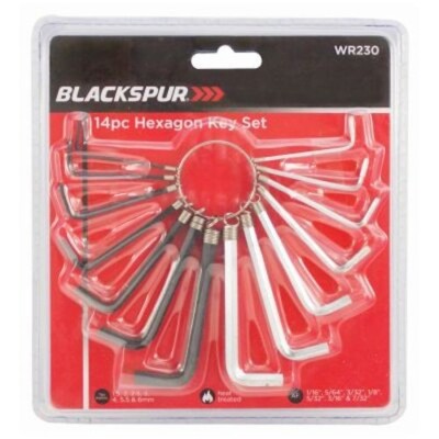 14x Hex Key Allen Alan Allan Set Kit Hardened Steel Metric