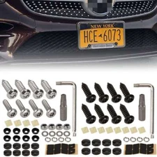 Anti Theft Auto Security License Plate Screws Accessories Stainless Steel Screws