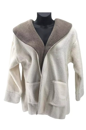 Koolaburra by Ugg Sz S Womens Sherpa Fleece Cream Portobello Shawl Collar