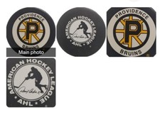 PROVIDENCE BRUINS AHL OFFICIAL HOCKEY PUCK INGLASCO MFG. MADE IN CANADA 🇨🇦
