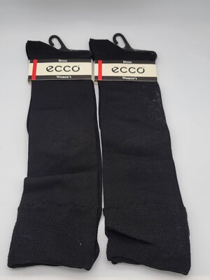 ECCO Women's Size 9-11 Dress Socks Set Of 2 Pairs New