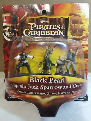 Disney Pirates of the Caribbean Black Pearl Captain Jack Sparrow and Crew 07111