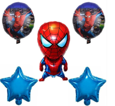 Große 5 Stück Figuren Luftballons Folie Helium Luft Disney, Cartoon, Held 60 cm hoch