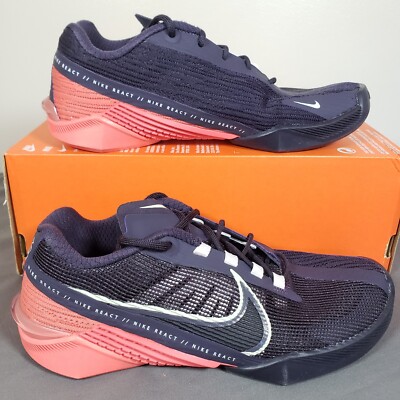 Nike React Metcon Turbo Training Shoe Dark Blue/Red Womens