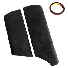 Black Alcantara Suede Leather Armrest Lid Panel Cover Fits 11-16 F10 F11 530i M5